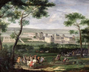 Blick auf das Schloss Vincennes, ca. 1665